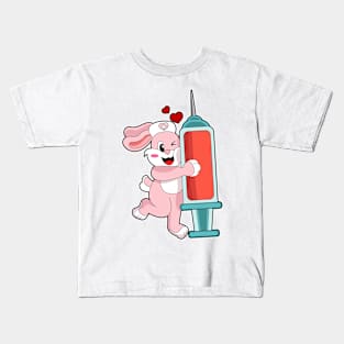 Rabbit Nurse Syringe Kids T-Shirt